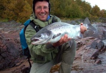Vasil Bykau 's Fly-fishing Image of a fall salmon – Fly dreamers 