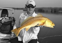 Cristián   Rodríguez O. 's Fly-fishing Catch of a Redfish – Fly dreamers 