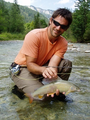 Grayling of the river Muerz in Austria