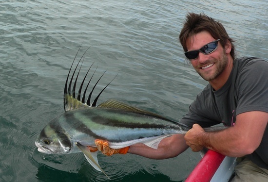 Fly fishing for roosterfish in Costa Rica