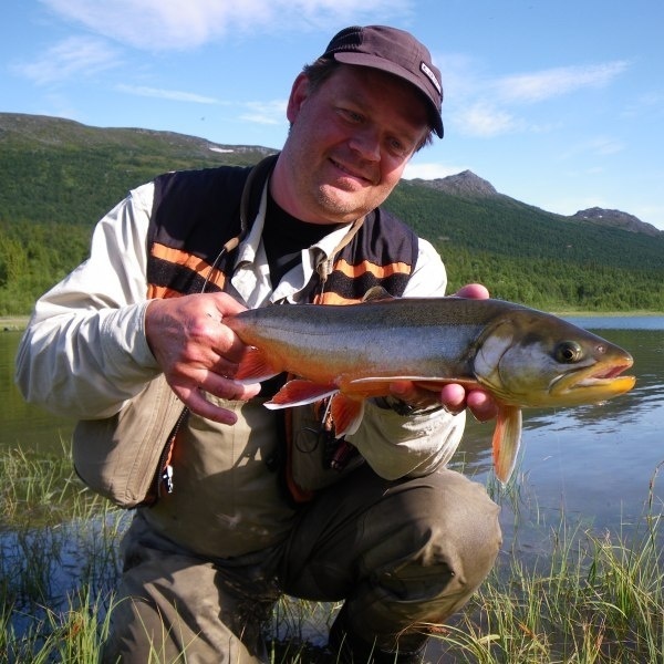 Sweden fly fishing for arctic char