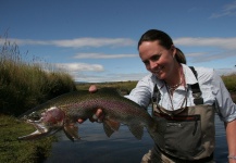 Whitney McDowell 's Fly-fishing Picture of a Rainbow trout – Fly dreamers 