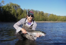 Andrew Hardingham 's Fly-fishing Image of a Silver salmon – Fly dreamers 