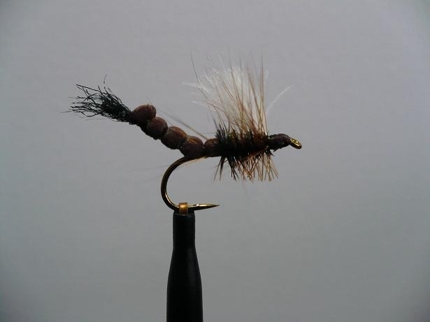 Foam Bodied Brown Drake with CDC wing