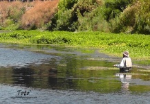  Situación de Pesca con Mosca de Pejerrey– Foto por Rodrigo Torres en Fly dreamers