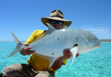 Jono Shales 's Fly-fishing Pic of a Golden Trevally – Fly dreamers 