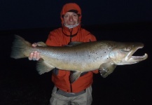 Oscar Beazarte 's Fly-fishing Photo of a Sea-Trout – Fly dreamers 