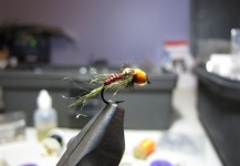 Fly-tying for Rainbow trout - Picture shared by Oscar Guevea – Fly dreamers