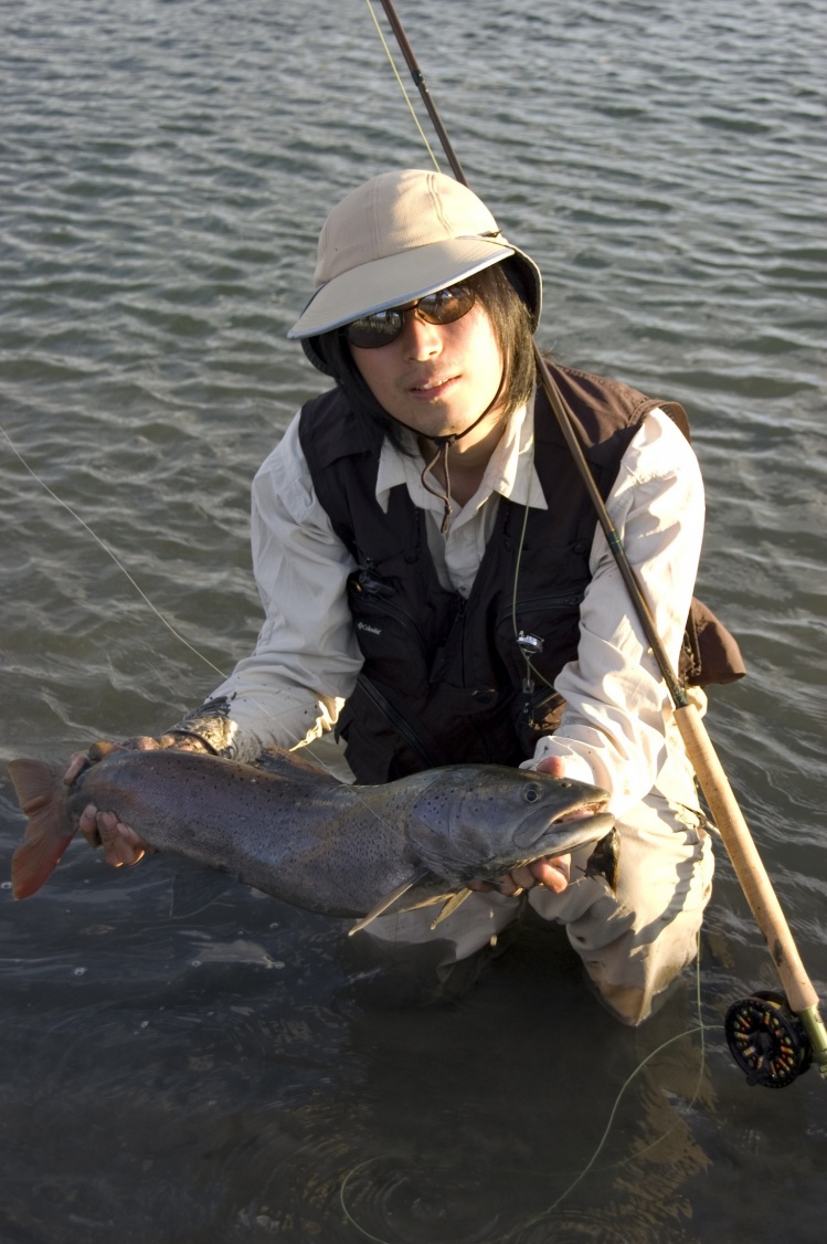 Hucho taimen on Mouse fly in Mongolia