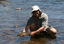 Fly-fishing Picture of German brown shared by Patagonic Waters – Fly dreamers