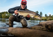 Simon Nilsson 's Fly-fishing Catch of a Atlantic salmon – Fly dreamers 