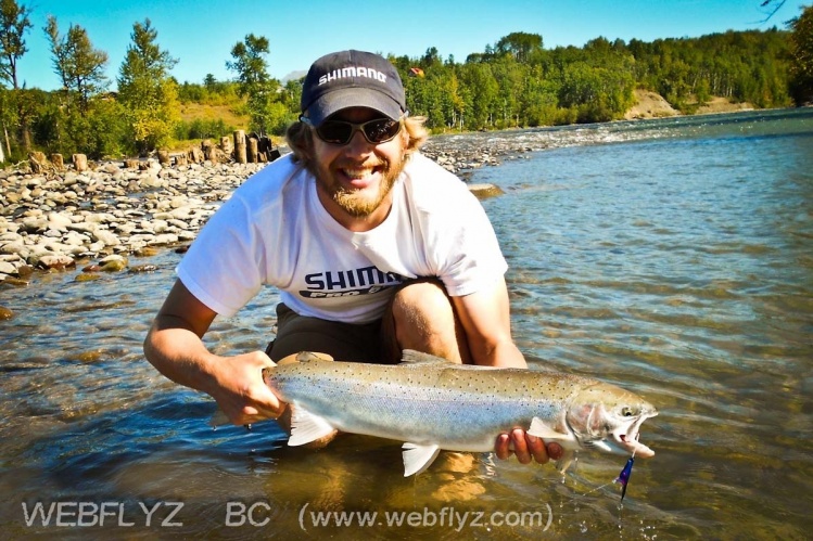 My first Steelhead, taken on fly on a Skeena River tributary