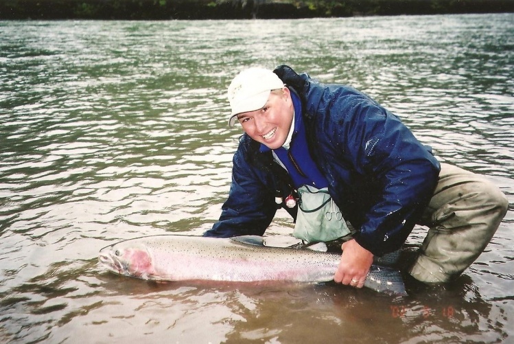 My best Steelhead to date. Sept 2002 on the Bulkley River 40" on a egg sucking leach I tied the night before.