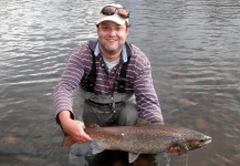 Martin Arcand 's Fly-fishing Picture of a Atlantic salmon – Fly dreamers 