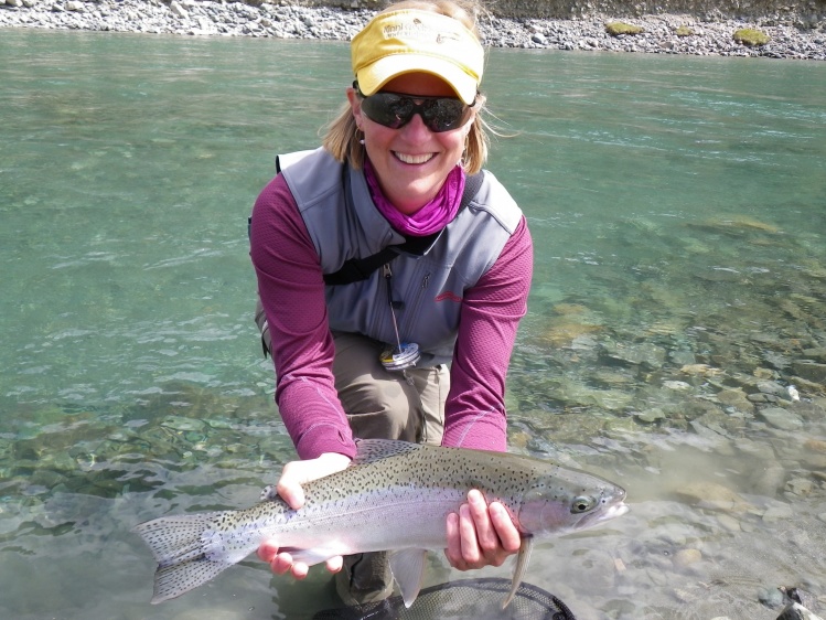 Rainbow trout fly fishing