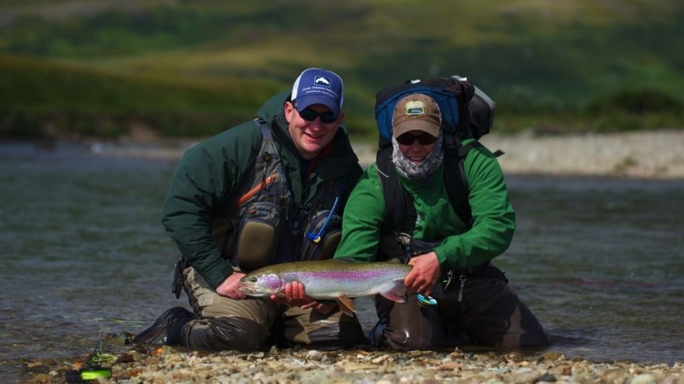 Another quality rainbow taken on the fabled Moraine Creek in Bristol Bay Alaska