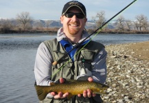 Brady Fackrell 's Fly-fishing Pic of a Brown trout – Fly dreamers 