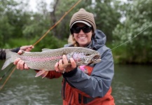 Tracy Moore 's Fly-fishing Pic of a Rainbow trout – Fly dreamers 