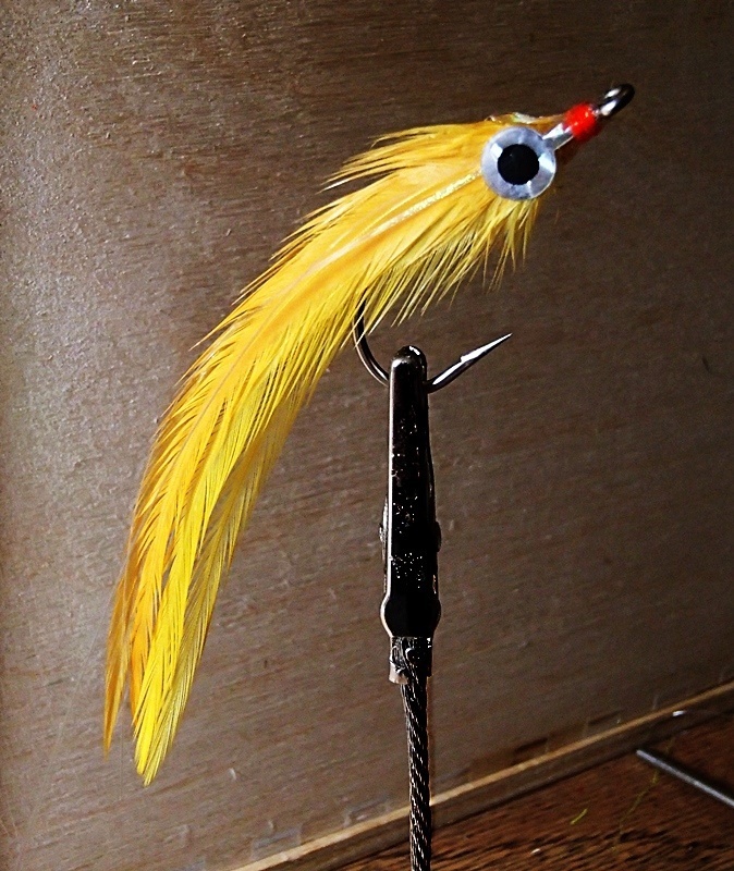 Welded.style, Pete Grey,small baitfish glued together with wrap on eyes.