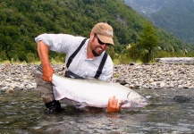 Chucao Fishing Lodges 's Fly-fishing Image of a King salmon – Fly dreamers 