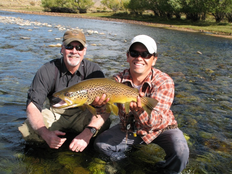 Fishing with Nico, head guide at Patagonia River Ranch.