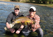 Edie Lewis 's Fly-fishing Picture of a Brown trout – Fly dreamers 