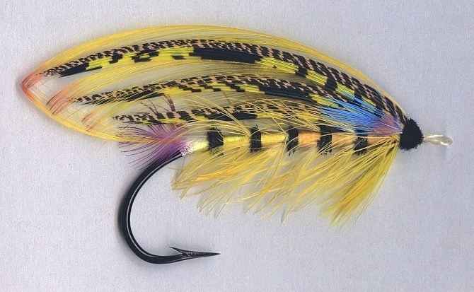 Golden Scimitar - Creative Salmon fly by Mike Boyer