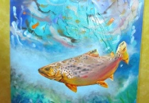 Fly-fishing Art Pic by Max Ignacio Segura Safian 