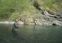  Trucha arcoiris – Excelente Situación de Pesca con Mosca – Por Luigi Mautino