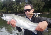 Cristóbal E. Tapia Chamy 's Fly-fishing Catch of a Rainbow trout – Fly dreamers 