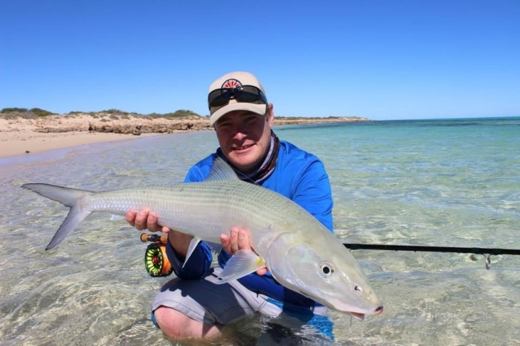 86cm bonefish caught in Exmouth Western Australia