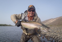 Adrian Andres Mahia Gargantini 's Fly-fishing Catch of a Brown trout – Fly dreamers 