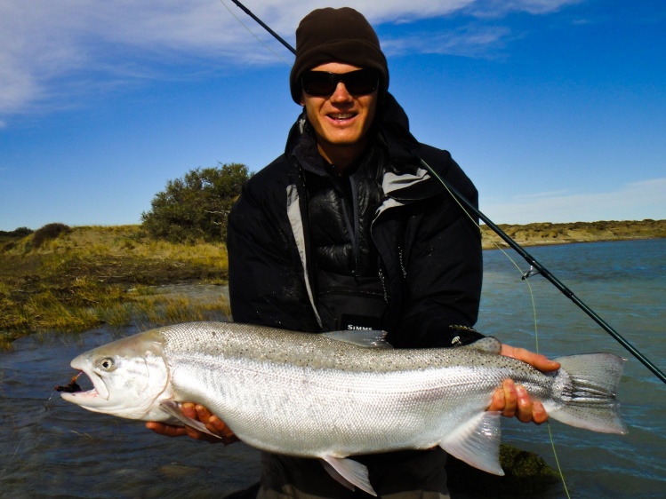 Steelhead en el rio Santa Cruz - Pesca con mosca