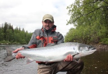 Fly-fishing Picture of Atlantic salmon shared by Stefano Stefanacci – Fly dreamers