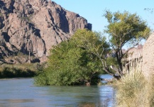 Río Chubut, Valle Inferior, zona cercana al Dique Florentino Ameghino.