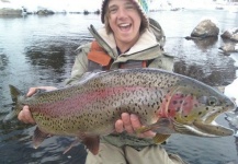 Blake Hunter 's Fly-fishing Catch of a Rainbow trout – Fly dreamers 