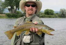  Foto de Pesca con Mosca de Trucha marrón compartida por Brady Fackrell – Fly dreamers