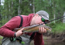 Nikolay Rudnev 's Fly-fishing Picture of a Lenok trout – Fly dreamers 