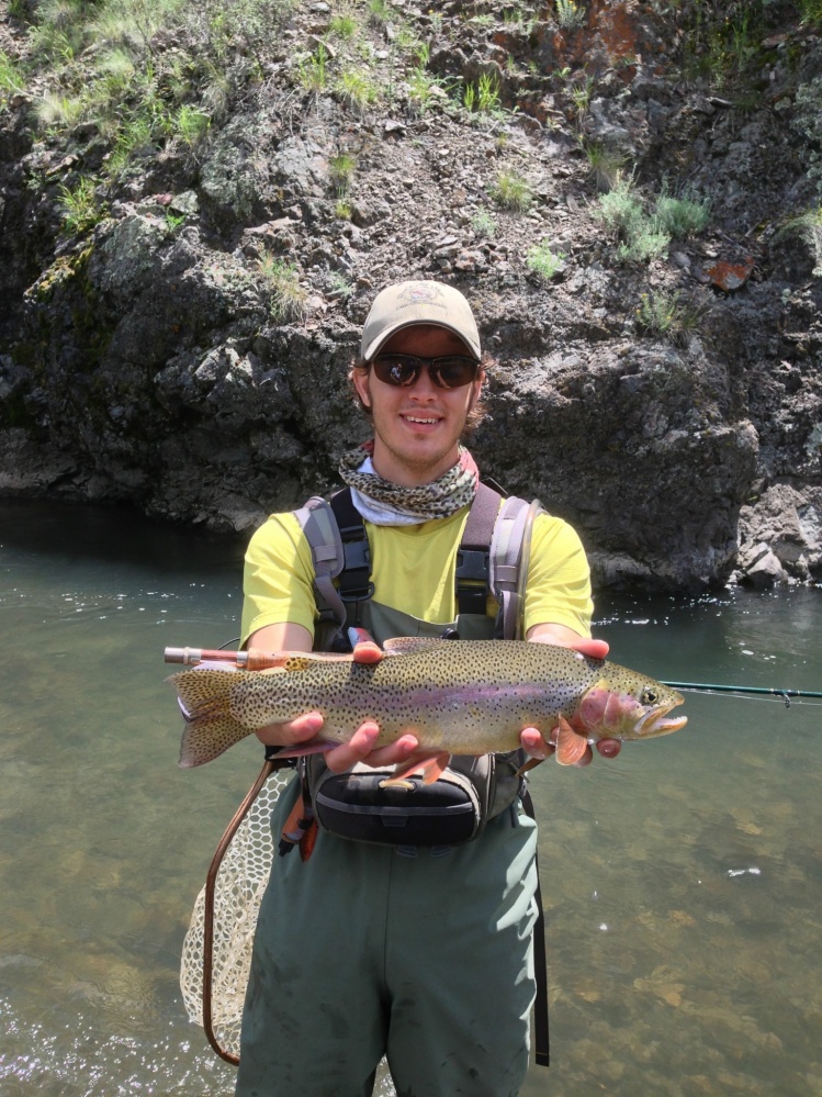 My friend Mitchell's great Snake River cutt.