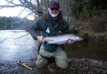 Peter Cooke 's Fly-fishing Picture of a Steelhead – Fly dreamers 