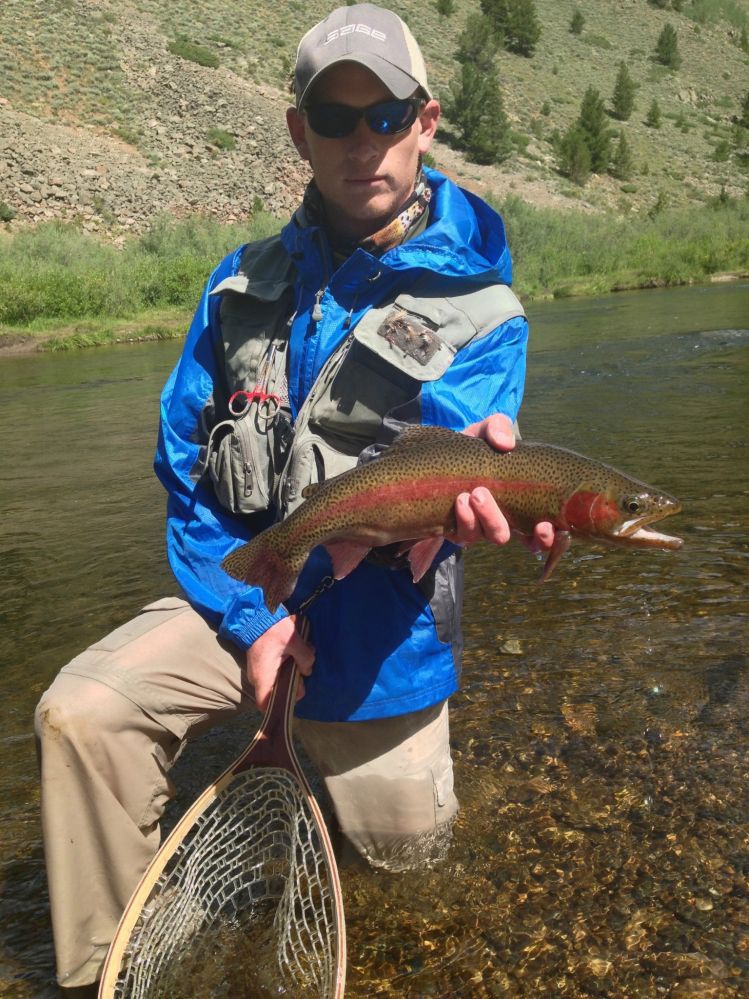 A stunning Hog Trough rainbow.  The dark red is unbelievable.