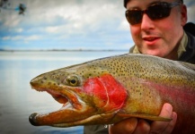 Oliver Strickland 's Fly-fishing Catch of a Rainbow trout – Fly dreamers 