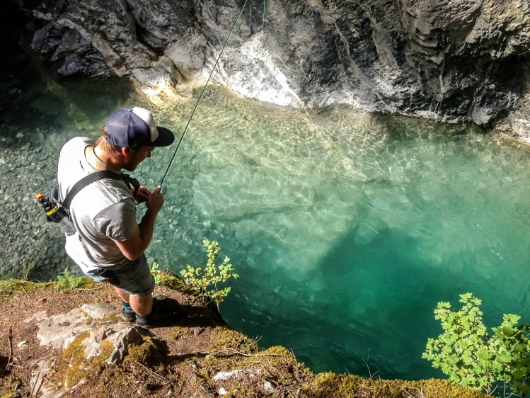 finding canyon pools in the Canadian Rockies