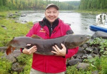 Nikolay Rudnev 's Fly-fishing Pic of a Taimen – Fly dreamers 