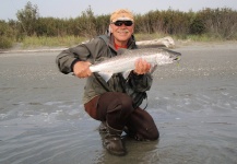 Paul Serveau 's Fly-fishing Catch of a Silver salmon – Fly dreamers 
