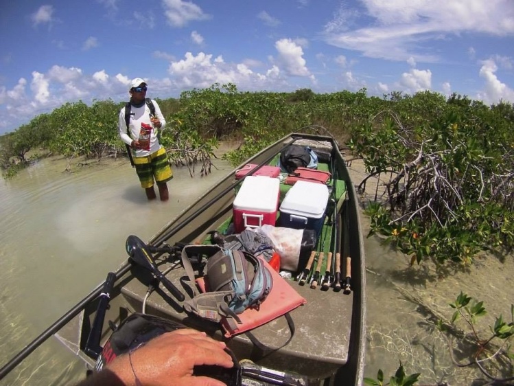 The day Pepo and I had too much gear! 3 day camp trip, Belize borders.