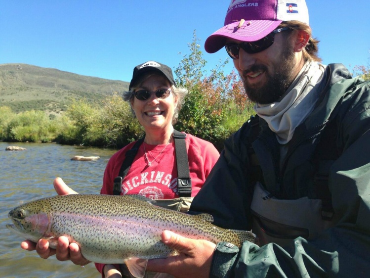 This is why more women should fly fish! They always stick the big boys!