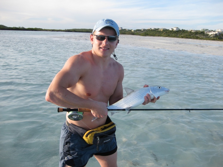Bonefish out of a  lagoon in Turks and Caicos
