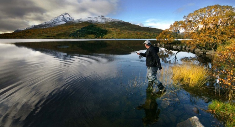 Fly fishing for arctic char to the high North of Norway.