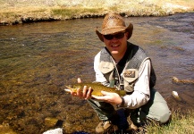  Foto de Pesca con Mosca de Trucha marrón compartida por Mike Campbell – Fly dreamers